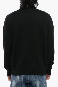 Maglia in Misto Alpaca con Logo a Contrasto>Dsquared2 Outlet