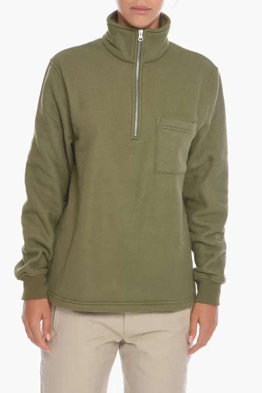 Maglia JARBO in Pile con Half Zip>Samsoe Samsoe Best