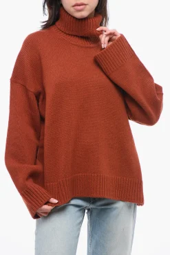 Best Maglia KEIK in Tinta Unita a Collo Alto Donna Maglieria