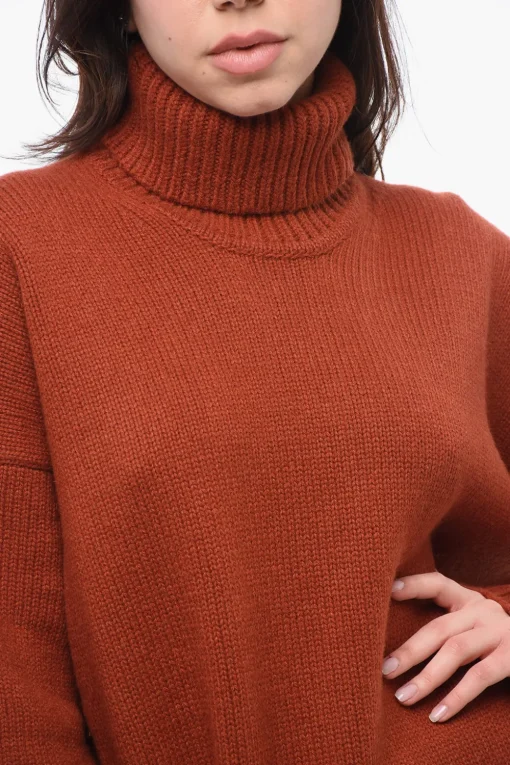 Best Maglia KEIK in Tinta Unita a Collo Alto Donna Maglieria
