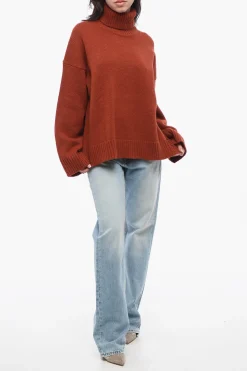 Best Maglia KEIK in Tinta Unita a Collo Alto Donna Maglieria