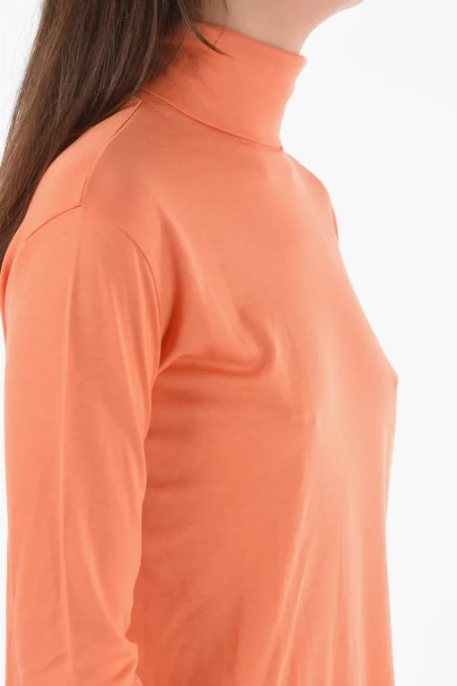 Clearance Maglia Leggera a Collo Alto Donna Maglieria