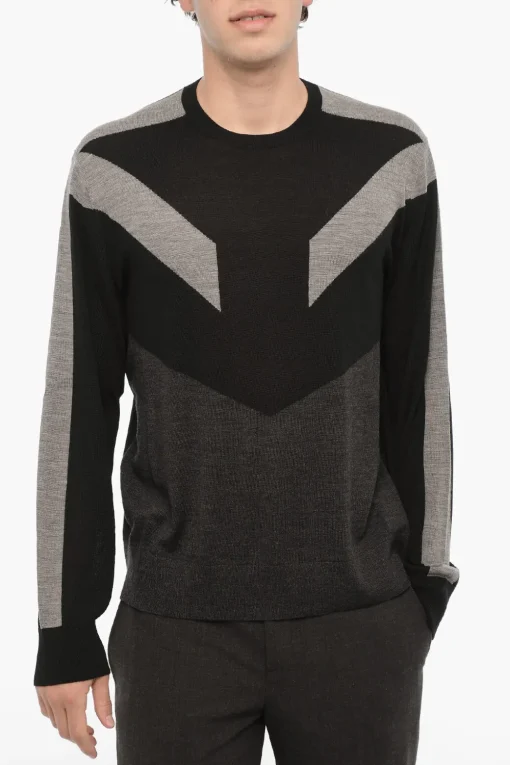 Maglia MODERNIST Bicolore in Lana>Neil Barrett Outlet