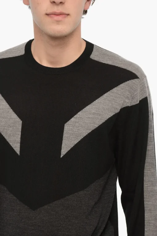 Maglia MODERNIST Bicolore in Lana>Neil Barrett Outlet