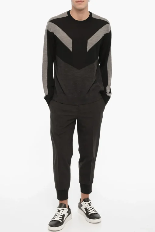 Maglia MODERNIST Bicolore in Lana>Neil Barrett Outlet