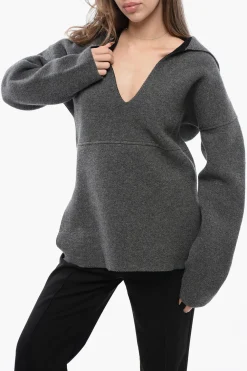 Online Maglia Over a Spalla Scesa con Scollo Sailor Donna Maglieria