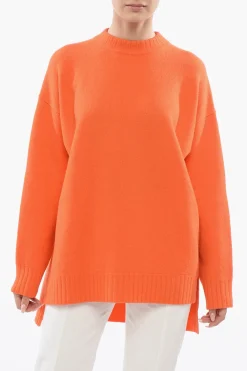 Maglia Over in Lana Merino con Spacchi>Jil Sander Hot