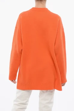 Maglia Over in Lana Merino con Spacchi>Jil Sander Hot
