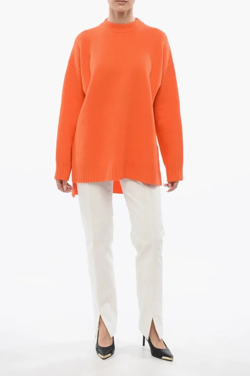 Maglia Over in Lana Merino con Spacchi>Jil Sander Hot