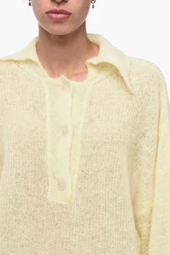 Maglia Oversize a Spalla Scesa con Colletto></noscript>Rus Best