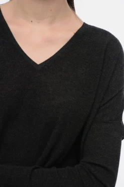 Maglia Oversize in Cashmere con Manica a Coste></noscript>Gentryportofino Outlet