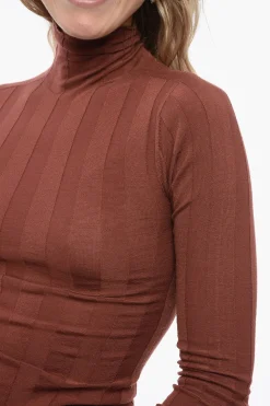 Maglia PISANO a Coste con Collo Alto></noscript>Sportmax Outlet