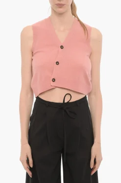 Maglia senza Maniche in Lana con Scollo a V>The Garment Hot