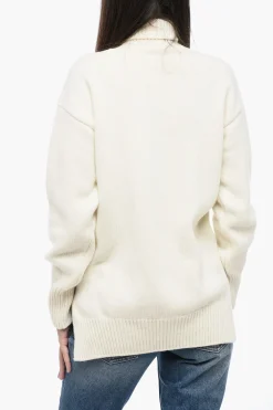 Clearance Maglione A Collo Alto BOILED Con Logo Ricamato Donna Maglieria