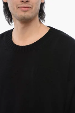 Discount Maglione In Cotone Girocollo Uomo Maglieria