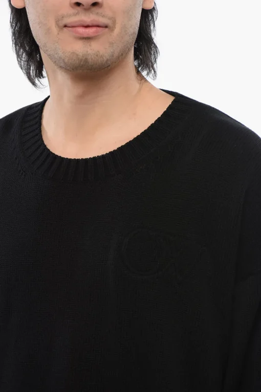 Discount Maglione In Cotone Girocollo Uomo Maglieria