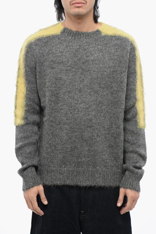 Best Maglione In Lana Con Bande A Contrasto Uomo Maglieria