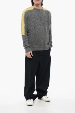 Best Maglione In Lana Con Bande A Contrasto Uomo Maglieria