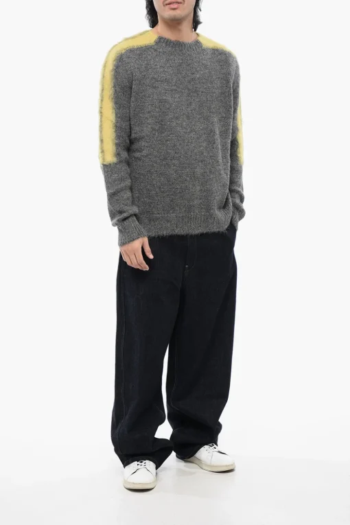 Best Maglione In Lana Con Bande A Contrasto Uomo Maglieria