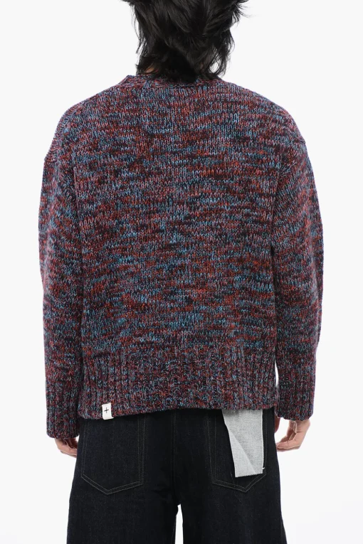 Discount Maglione Melange CHUNKY In Lana Girocollo Uomo Maglieria