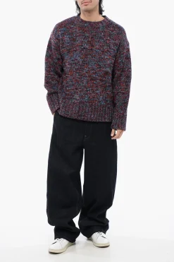 Discount Maglione Melange CHUNKY In Lana Girocollo Uomo Maglieria