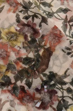 Fashion Manicotti in Tulle a Fantasia Floreale Donna Guanti