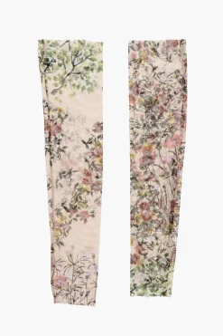 Fashion Manicotti in Tulle a Fantasia Floreale Donna Guanti