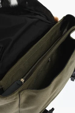 Clearance Marsupio con Dettagli in Cavallino e Pelliccia Uomo Borse A Mano