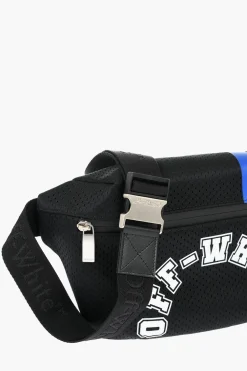 Hot Marsupio in Nylon Traforato con Dettagli a Contrasto Uomo Marsupi