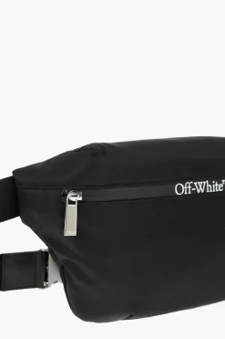 Marsupio in Tinta Unita con Logo a Contrasto></noscript>Off-White New