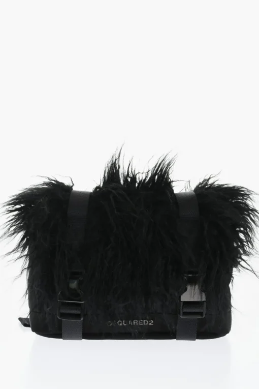 Marsupio Logato con Dettaglio Fur>Dsquared2 Clearance