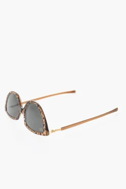 MARTIN ROSE Occhiali Da Sole SOS Cat Eye in Motivo Animalier>Mykita Discount
