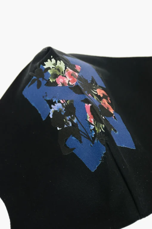 Best Mascherina FLOWER STRIPE ARROW in cotone Donna Cappelli