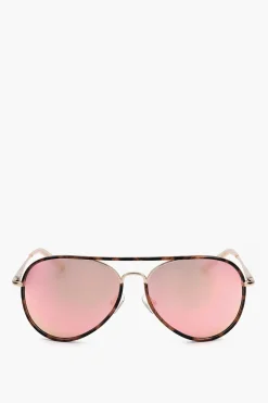 MATTHEW WILLIAMSON Occhiali da Sole Aviator con Dettaglio Tartarugato>Linda Farrow Fashion