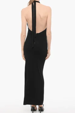 Maxi Abito Halterneck con Spacco Laterale>Alice + Olivia Hot