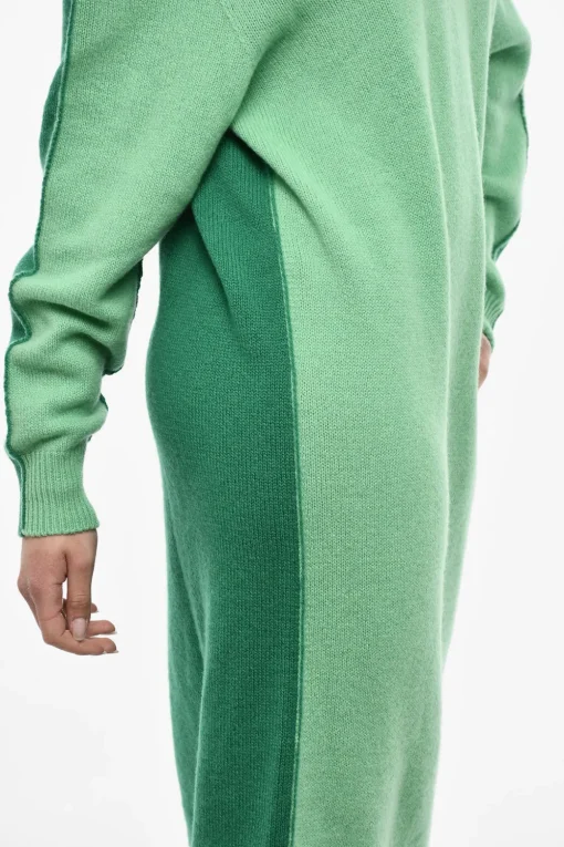 Discount Maxi Abito in Lana e Cashmere a Collo ALto Donna Vestiti
