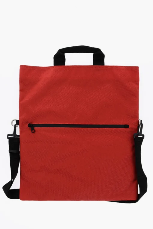 Outlet Maxi Borsa in Nylon con Tracolla Removibile Uomo Borse A Spalla
