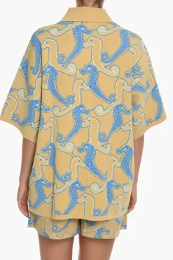 Clearance Maxi Camicia RHEY Con Ricamo All Over Donna Camicie