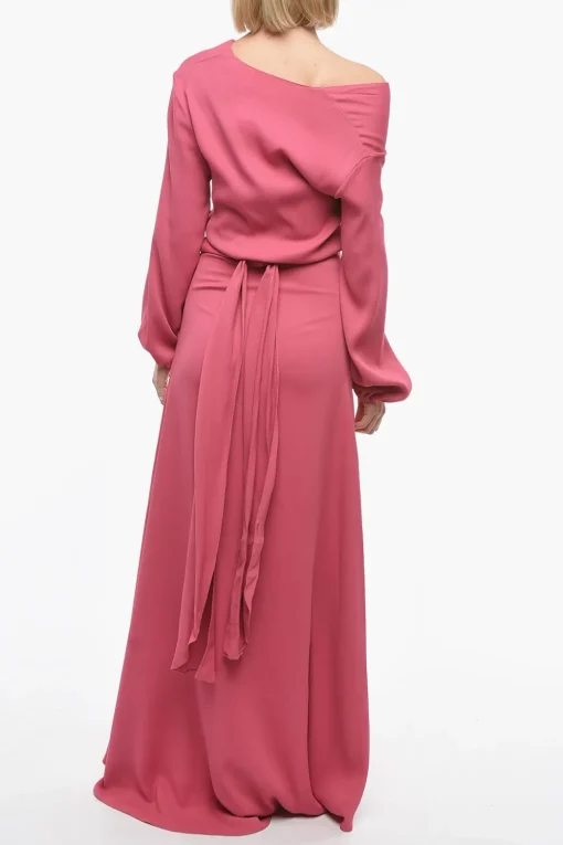 Maxi Dress a Portafoglio con Cintura>Super Blond Fashion