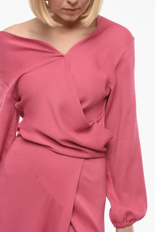 Maxi Dress a Portafoglio con Cintura>Super Blond Fashion