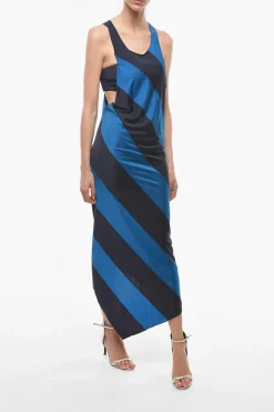 Maxi Dress Asimmetrico Bicolore a Righe con Top Interno></noscript>Marni Best