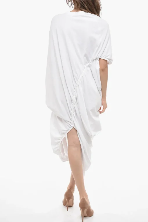 Hot Maxi Dress Asimmetrico in Cotone Donna Vestiti