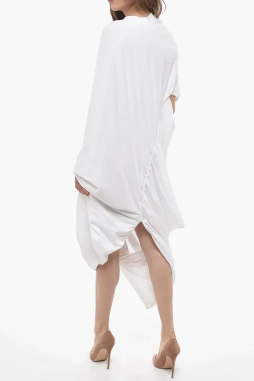 Hot Maxi Dress Asimmetrico in Cotone Donna Vestiti
