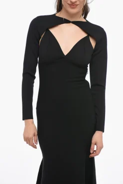 Maxi Dress da Sera con Dettagli Cut Out e copri Spalle></noscript>Roland Mouret Best
