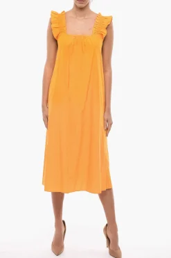 Online Maxi Dress GILL Svasato con Dettagli Arricciati Donna Vestiti