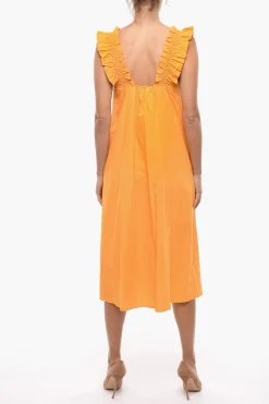 Online Maxi Dress GILL Svasato con Dettagli Arricciati Donna Vestiti