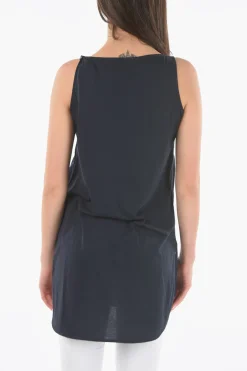 Maxi Dress in Seta a Motivo Vegetale>Woolrich Discount