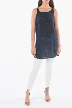 Maxi Dress in Seta a Motivo Vegetale></noscript>Woolrich Discount