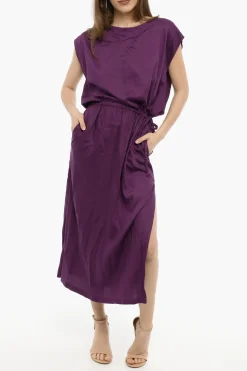 Maxi Dress in Twill a Tinta Unita>Woolrich Sale