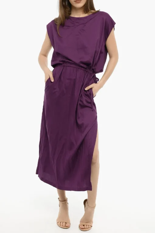 Maxi Dress in Twill a Tinta Unita>Woolrich Sale